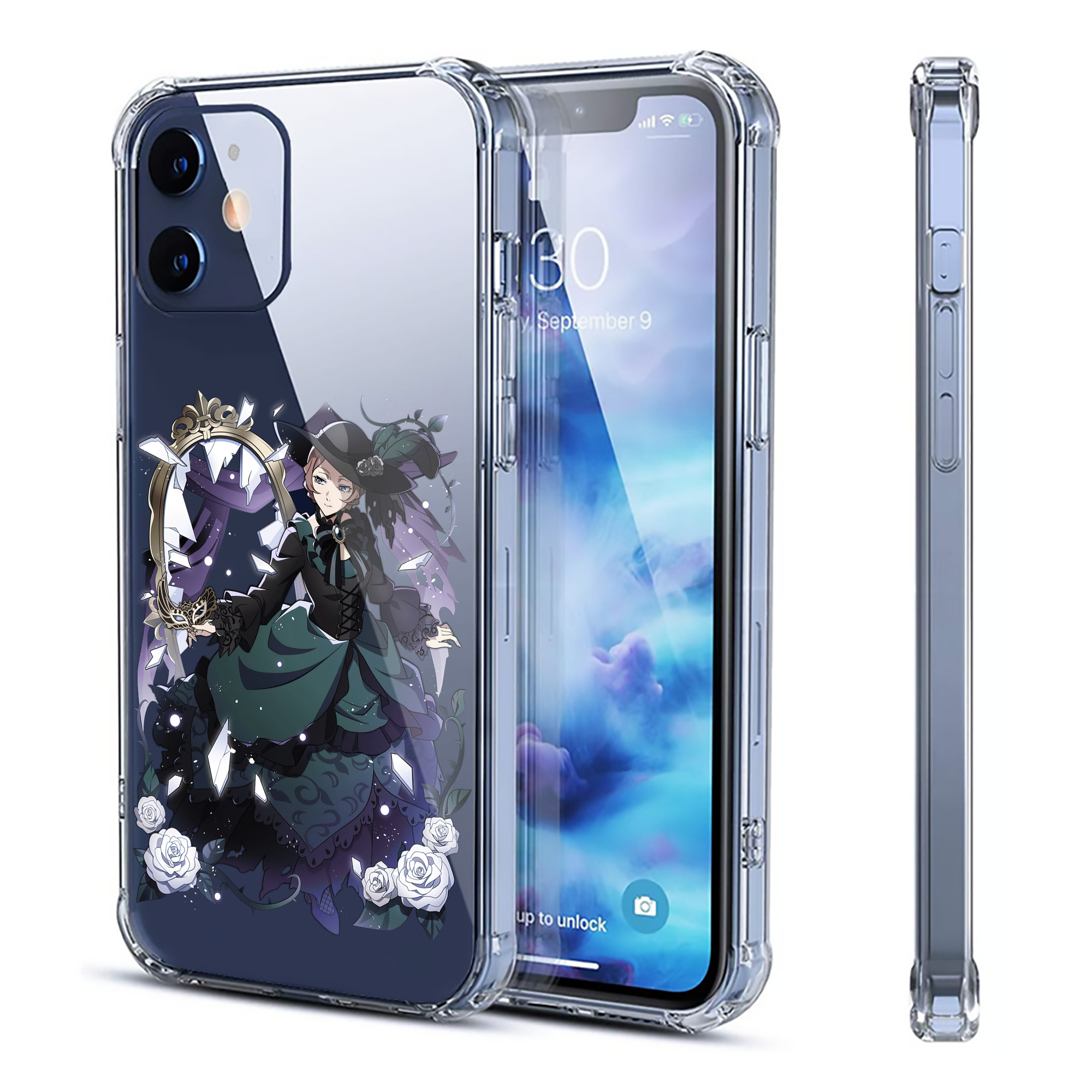 （画像用） 文豪ストレイドッグス Bungo Stray Dogs 【iPhone 12シリーズ対応】透明スマホケース（クリアソフトケース）